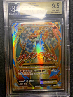 BGS 9.5 Mega Charizard EX 101/108 Pokemon Evolutions Full Art Ultra Rare - Image 1