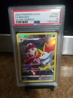 2022 Pokemon Swsh Fa/Braixen Silver Tempest Psa 10 - Image 1