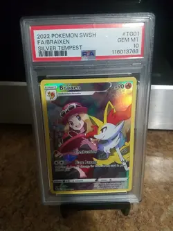 2022 Pokemon Swsh Fa/Braixen Silver Tempest Psa 10 - Image 2