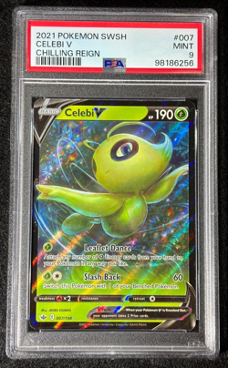 2021 Pokemon Celebi V #007 Chilling Reign PSA 9 (Mint) - Image 1