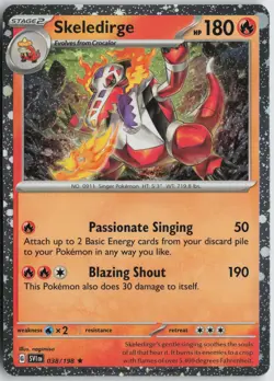 Skeledirge - (Cosmos Holo) Rare Holo Miscellaneous Cards & Products 038/198 NM - Image 1