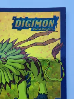 Rare FOIL PRISM Digimon Card SaberLeomon ID #110 Holo Card Toy Exclusive Bandai - Image 3