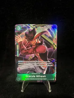 Dracule Mihawk ST12-003: One Piece CCG Holo Character Card, 4000 Power - Image 1