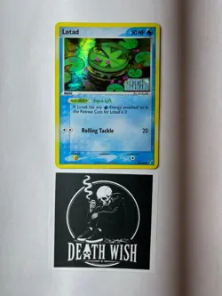 Lotad 55/100 Pokemon Card Cystal Guardians Stamp - Image 1