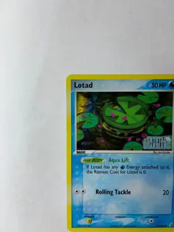 Lotad 55/100 Pokemon Card Cystal Guardians Stamp - Image 3
