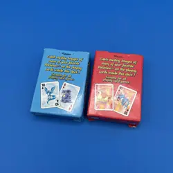 1999 POKEMON MINI PLAYING CARDS almost Full Deck Blue/Red RARE 52cards With Box - Image 2