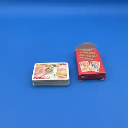 1999 POKEMON MINI PLAYING CARDS almost Full Deck Blue/Red RARE 52cards With Box - Image 3