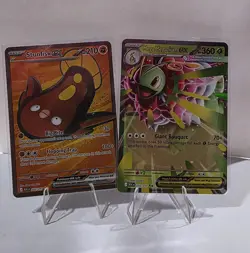 Pokemon TCG EX Holo Card Lot 2 - Stunfisk EX 252/217, Mega Meganium EX 010/217 - Image 1