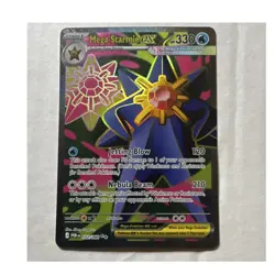 Mega Starmie EX Pokemon TCG Holo Card 102/088 Stage 1 HP 330 Jetting Blow - Image 1