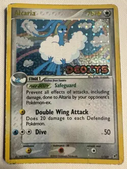 2005 Pokemon Card - Altaria Deoxys 1/107 Holo Reverse Holo Stamped - Image 1
