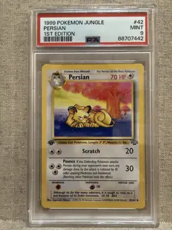 Pokemon TCG Persian Jungle 1st Edition Uncommon Card 42/64 PSA 9 Mint 1999 - Image 1
