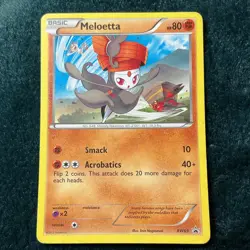 Pokemon TCG Meloetta Holo Promo Card BW69 Black & White HP80 2012 English - Image 1