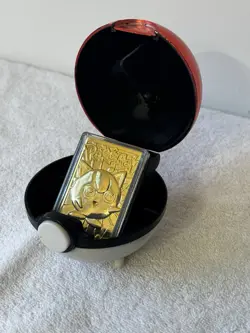 Jigglypuff 1999 Burger King 23k Gold Plated Card - Pokemon TCG w/Poke Ball & COA - Image 2