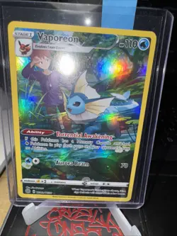 Pokemon TCG Vaporeon Brilliant Stars Full Art Ultra Rare Holo Card TG02/TG30 - Image 1