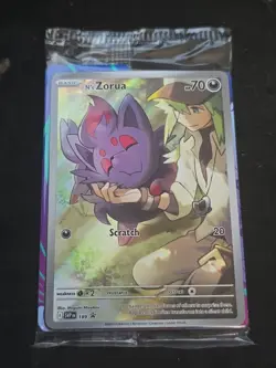 SEALED! N's Zorua 189 Sv: Scarlet & Violet Promo Cards Holo - Image 1