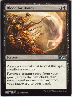 Blood for Bones – MTG Core Set 2020 89/280 Uncommon NM - Image 1