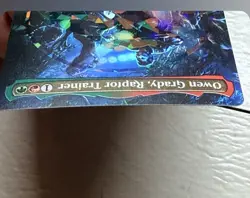 MTG Owen Grady, Raptor Trainer Jurassic Park Emblem Card - Near Mint Foil - Image 5