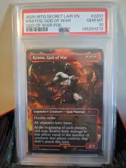 Kratos, God of War Secret Lair Drop Regular GRADED 10 - Image 1
