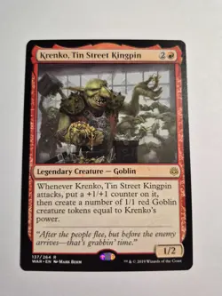 Magic the Gathering MTG - Krenko, Tin Street Kingpin - War of the Spark WAR - NM - Image 1