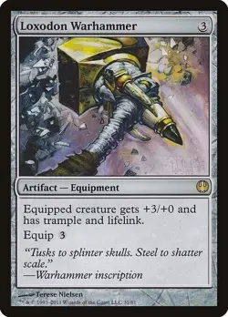 MTG - LOXODON WARHAMMER - Duel Decks: Knights vs. Dragons - Image 1