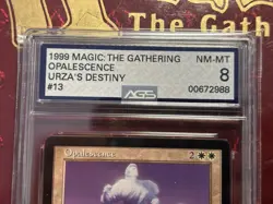 1999 MTG Magic the Gathering ~ Urza's Destiny ~ Opalescence ~ AGS 8 NM-MT - Image 2