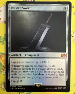 MTG - Buster Sword - Regular Foil - Final Fantasy (NM) - Image 1