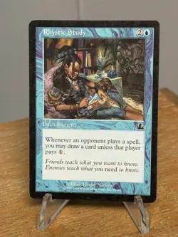 Rhystic Study MTG Prophecy #45/143 Lightly Played Commander Staple - Image 1