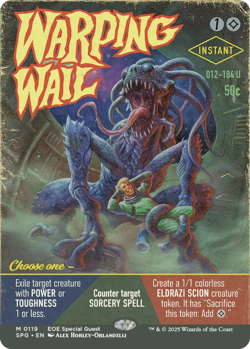 [1x] Warping Wail - Foil - Showcase Near Mint, English Special Guest MTG Magic - Image 1