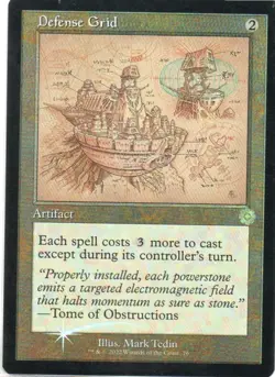 MTG: The Brothers' War Retro Frame Artifacts Foil Schematic Defense Grid: LP Con - Image 1
