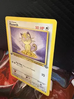 1999 Pokemon Jungle Meowth 56/64 1st Edition WOTC Vintage LP+ Non-Holo - Image 2