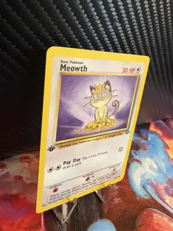 1999 Pokemon Jungle Meowth 56/64 1st Edition WOTC Vintage LP+ Non-Holo - Image 3