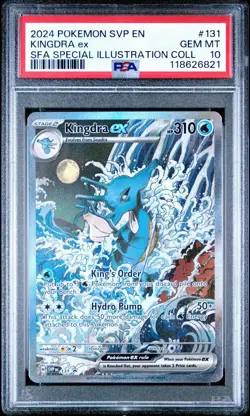 2024 POKEMON SVP SPECIAL ILLUSTRATION COLLECTION PROMO #131 KINGDRA EX PSA 10 - Image 1