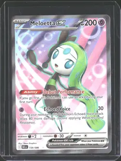 Meloetta ex 159/086 Holo Ultra Rare Black Bolt Pokemon NM/M - Image 1