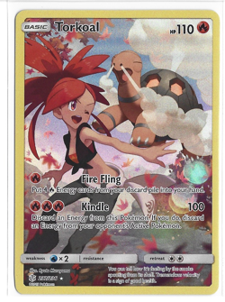 Pokemon TCG Torkoal 237/236 Secret Rare Full Art Holo Sm-Cosmic Eclipse 2019 - Image 1