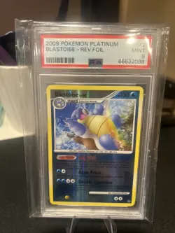2009 Pokemon Platinum Reverse Foil #2 Blastoise PSA Graded 9 Mint - Image 1