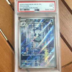 The Pokemon Company Pokemon TCG SV 151 Poliwhirl 176/165 IR Holo English PSA 9 - Image 1