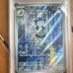 The Pokemon Company Pokemon TCG SV 151 Poliwhirl 176/165 IR Holo English PSA 9 - Image 2