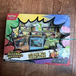 Pokemon TCG Ascended Heroes First Partner Deluxe Pin Collection Box Sealed New - Image 1