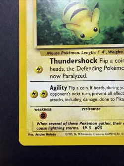 Pikachu # 27 "Bumblebee" Black Star PROMO WOTC - Image 5