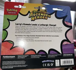 Pokemon Ascended Heroes Komala 2 Pack Booster Blister NEW FACTORY SEALED - Image 2