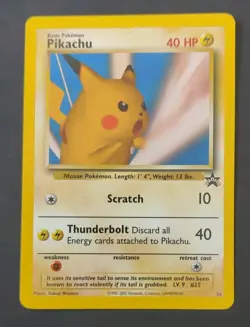 Pikachu (Snap) #26 Black Star Promo, Vintage Pokemon TCG, NM - Image 1