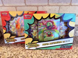 2 Pack - Pokemon Ascended Heroes Mega Emboar & Mega Meganium ex Box Sealed - Image 2