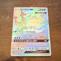 Pokemon TCG Guzzlord GX 116/111 Crimson Invasion Secret Rare Holo Full Art - Image 1