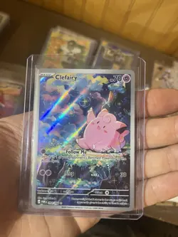 Pokemon Lillie's Clefairy ex 184/159 SV09 Journey Together SIR Holo Full Art - Image 1