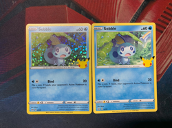 Sobble HOLO AND COMMON Pokemon 25th Anniversary McDonalds PROMO - Image 1