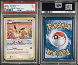 Pokemon Eevee Burger King Coll. 2009 Platinum MD Reverse Holo #62 PSA 1 Poor - Image 1