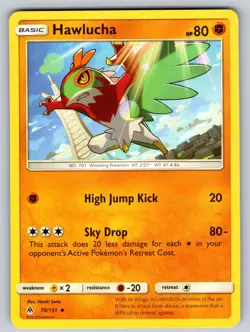 Hawlucha 70/131 Uncommon Forbidden Light Pokemon Lightly Played - Image 1