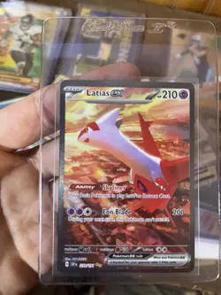 Pokemon Latias ex 239/191 SV08 Surging Sparks SIR Holo Full Art - Image 1