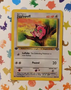 Pokemon TCG Jigglypuff 54/64 1st Edition Jungle WOTC English 1999 - Image 1