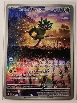 Teal Mask Ogerpon 123 Full Art Scarlet & Violet Promo NM - Image 1
